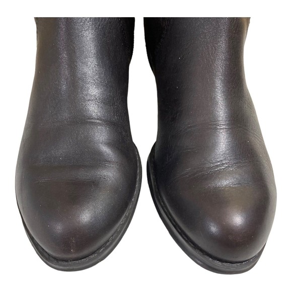 Isaac Mizrahi Live Womens 6.5M Trot Brown Leather Stretch Calf Knee High Boots - Picture 4 of 12